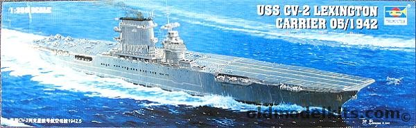 Trumpeter 1/350 USS Lexington CV-2 Aircraft Carrier May 1942 - Battle Of The Coral Sea, 05608 plastic model kit